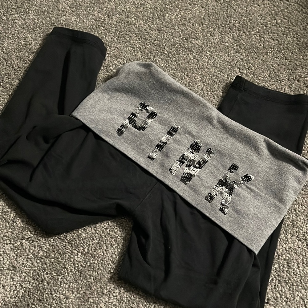 PINK Victoria secrets yoga pants cropped
